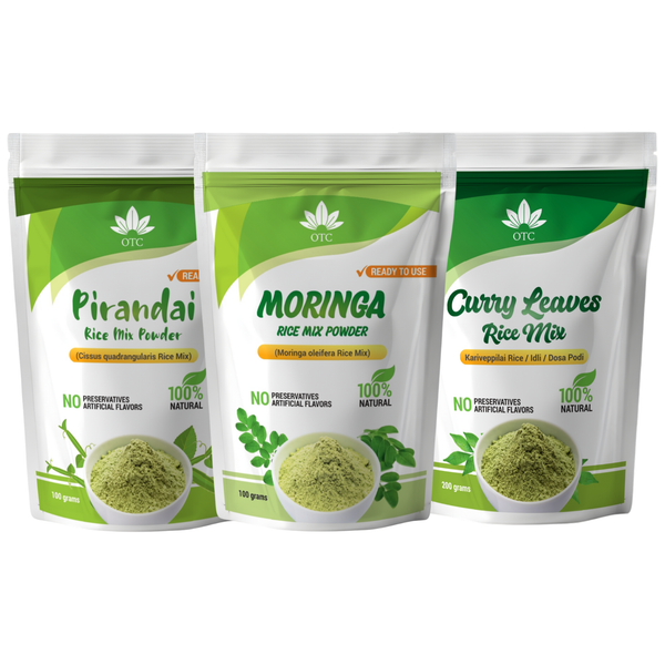 Saver Combo 1 – Pirandai, Moringa & Curry Leaves