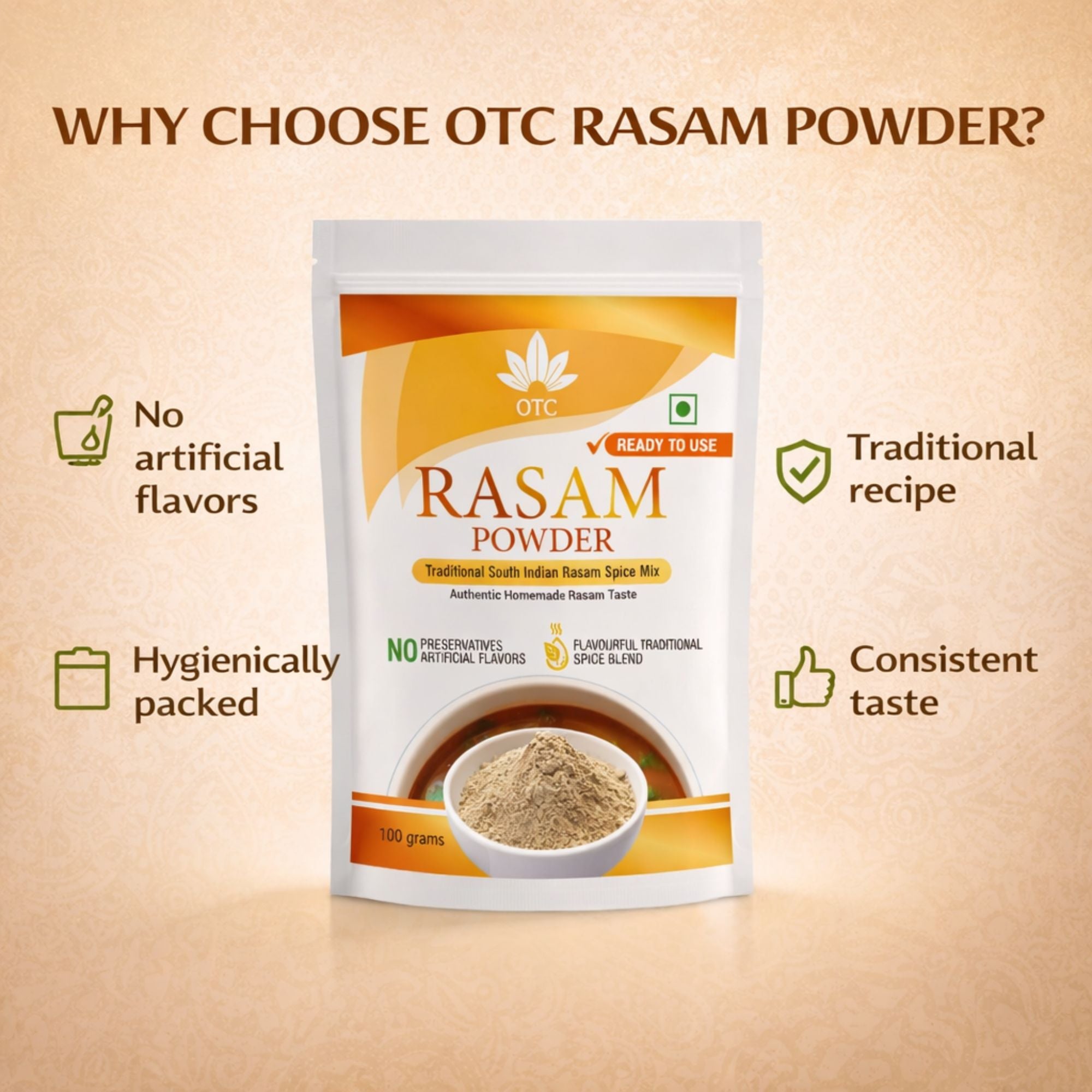 Rasam Powder(Traditional South Indian Rasam Spice Mix)