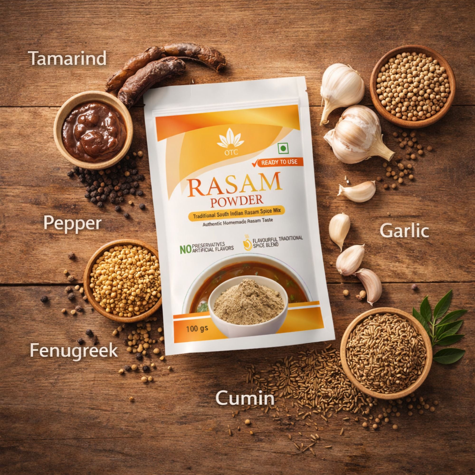 Rasam Powder(Traditional South Indian Rasam Spice Mix)