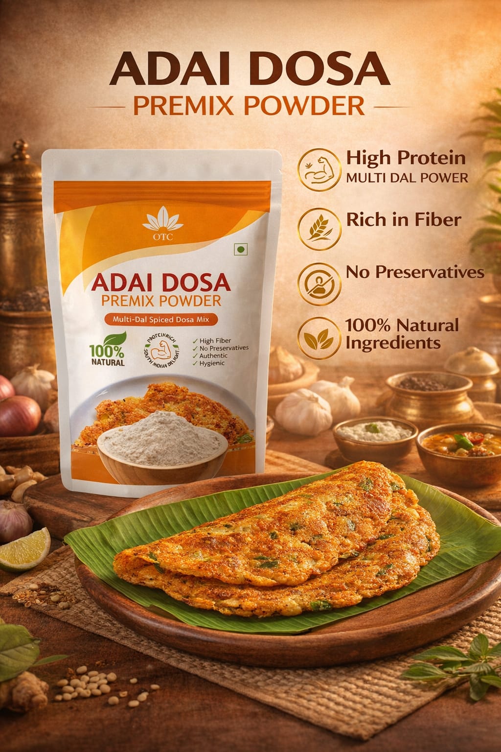 Adai Premix Dosa Powder Combo